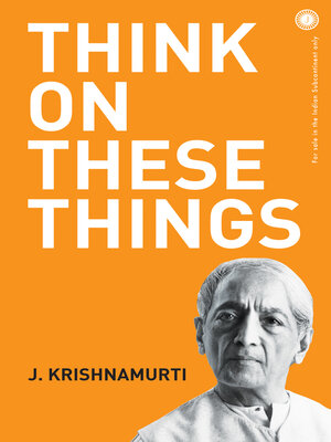 cover image of Think on These Things